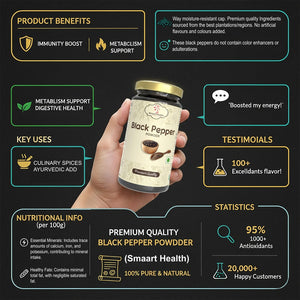 Black Pepper Powder| SMAART HEALTH