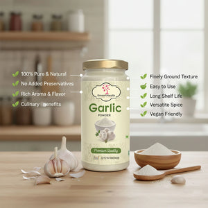 SMAART HEALTH Garlic Powder | 100% Pure Lahsun Powder | Strong Aroma & Flavor| Ideal for Cooking