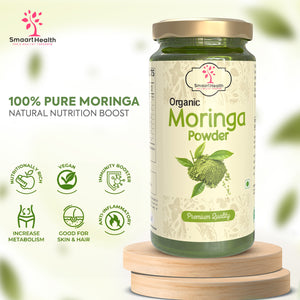 Organic Moringa Powder 100g | Pure Natural Superfood for Energy & Immunity
