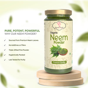 Organic Neem Powder | Pure Herbal Neem Powder for Skin, Hair & Wellness | 100gm