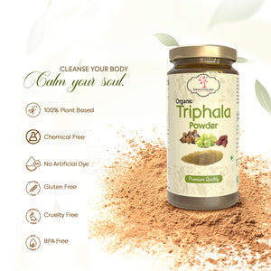 Organic Triphala Powder for digestion support 100g