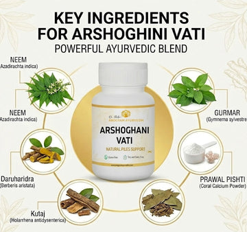 ARSHOGHINI VATI helps in treating acidity and indigestion disorders - Pack of 60 Tablets