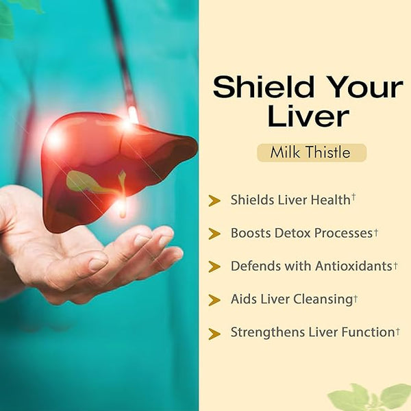 Dr. Pushp's AROGYAM AYURVEDM MILK THISTLE -Liver Detox- 60 Veg Capsules
