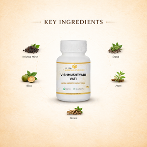 AROGYAM AYURVEDM Vishmushtyadi Vati Helps in reducing inflammations and natural analgesic
