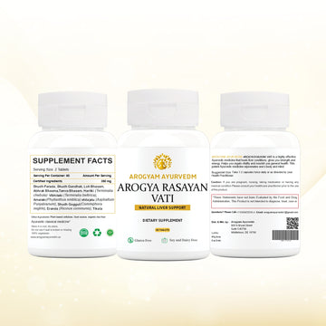 Dr Pushp's                AROGYAM  AYURVEDM Arogyam Rasayan Vati      useful in Liver Disorders