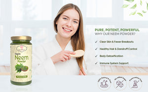 Organic Neem Powder | Pure Herbal Neem Powder for Skin, Hair & Wellness | 100gm