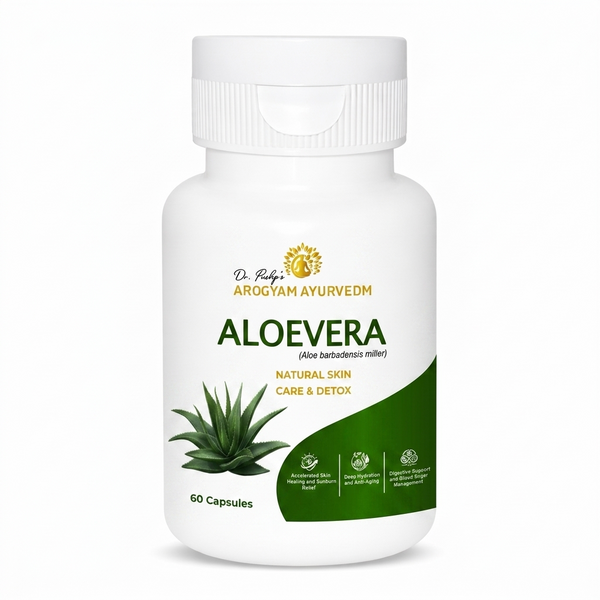 Aloevera capsule for natural skin care and detox 60 capsule