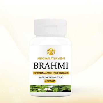 Dr Pushp's.                   Arogyam Ayurvedm.       Brahmi Capsules -           Natural Brain Booster and Stress Reliever ✨
