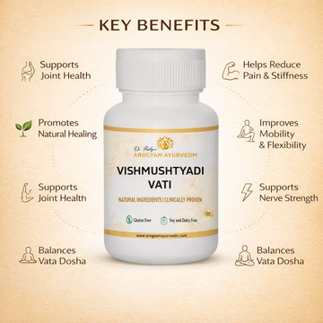 AROGYAM AYURVEDM Vishmushtyadi Vati Helps in reducing inflammations and natural analgesic