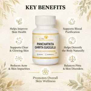 Panchatikta Ghrit Guggulu Capsules | Natural Skin Detox & Blood Cleansing Support Formula
