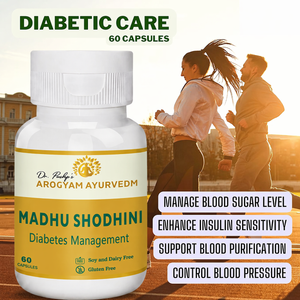 Dr. Pushp's Arogyam Ayurvedm Madhushodhni Capsules | Ayurvedic Diabetes Care Support | 60 Capsules