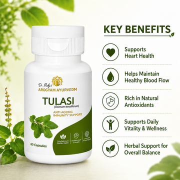 DR. PUSHP'S AROGYAM AYURVEDM Tulasi Caplets for immunity support
