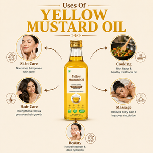 Wood Pressed Mustard Oil |  Dr. Pushp Arogyam Ayurvedm