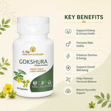 Dr. Pushp's Arogyam Ayurvedm Gokshura Capsules | Ayurvedic Kidney Care Support | 60 Capsules