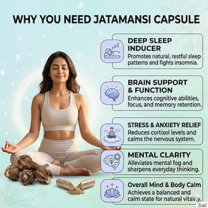 Jatamansi Capsules | Dr. Pushp Arogyam Ayuvedm