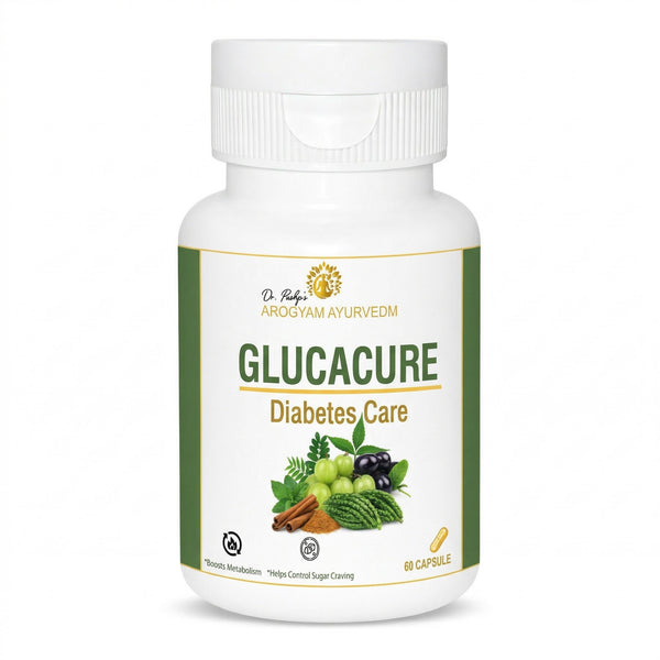 Dr. Pushp's Arogyam ayurvedm Glucacure Capsule For Diabetes Care (60 Capsule)