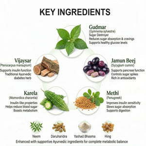 Dr. Pushp's Arogyam ayurvedm Glucacure Capsule For Diabetes Care (60 Capsule)