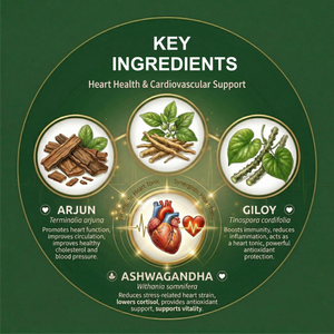 Dr.Pushp's Arogyam Ayurvedm Hridya Rakshak for Heart Health / Cardiovascular Support