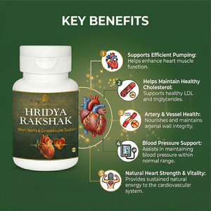 Dr.Pushp's Arogyam Ayurvedm Hridya Rakshak for Heart Health / Cardiovascular Support