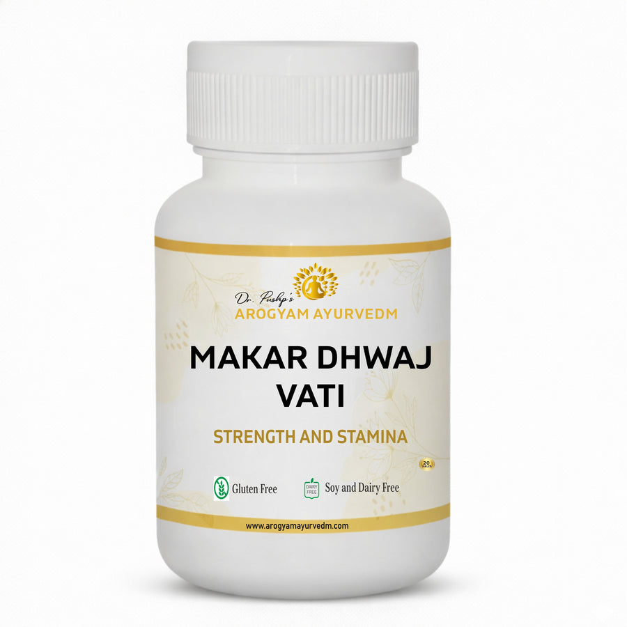 Makardhwaj Vati 20 Tablet | Dr. Pushp Arogyam Ayuvedm