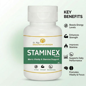 Dr. Pushp's Arogyam Ayurvedm Staminex tablet for men's strength & stamina(60 ) tablet