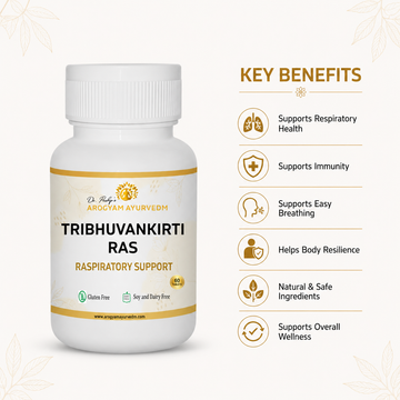 Tribhuvan Kirti Ras | Ayurvedic Fever, Cold & Respiratory Support Herbal Tablets