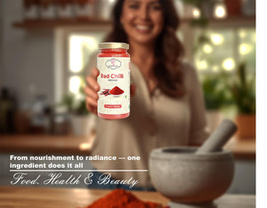 SMAART HEALTH Red Chilli Powder | 100% Pure Lal Mirch Powder | Rich Color & Spicy Flavor | No Added Colors