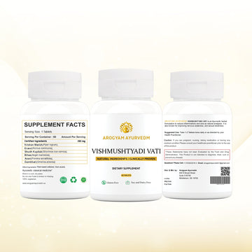 AROGYAM AYURVEDM Vishmushtyadi Vati Helps in reducing inflammations and natural analgesic