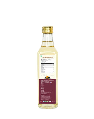AROGYAM AYURVEDM Wood Pressed White Sesame Oil | 100% Pure Cold Pressed Til Oil