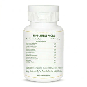 Dr. Pushp's Arogyam ayurvedm Glucacure Capsule For Diabetes Care (60 Capsule)