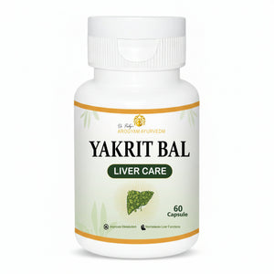 Dr. Pushp's AROGYAM AYURVEDM YAKRIT BAL | Liver Support, Helps in Detoxifying Liver - Pack of 60 Tablets