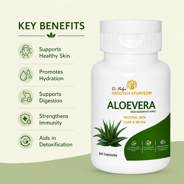 Aloevera capsule for natural skin care and detox 60 capsule