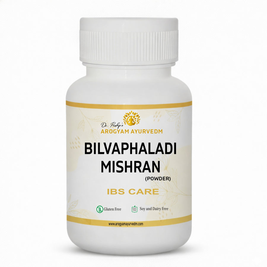 Bilwaphaladi mishran supports in IBS, ulcerative colitis, upset stomach, diarrhea and dysentery