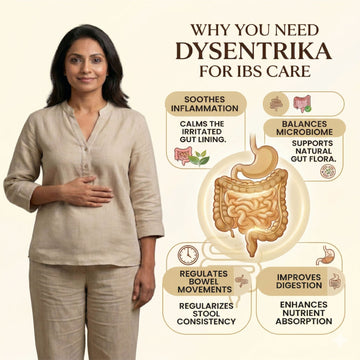 Dr. Pushp's AROGYAM AYURVEDM Dysenrika tablet for IBS CARE 60 tablets