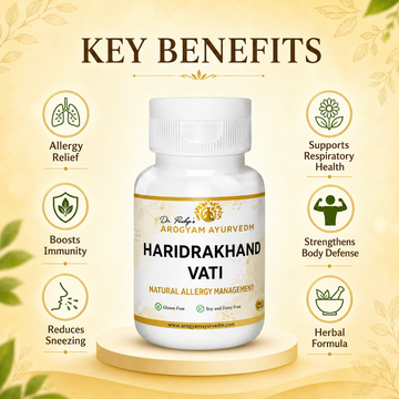 Dr. Pushp's Arogyam Ayurvedm Haridrakhand Vati – Natural Relief for Allergies