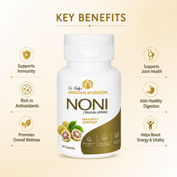 Dr. Pushp's AROGYAM AYURVEDM NONI CAPSULES | Immunity Support (60) Capsules