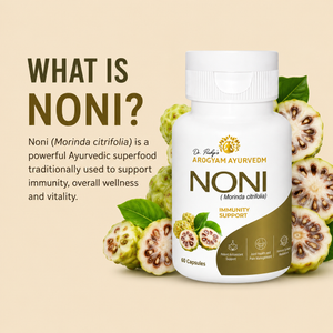 Dr. Pushp's AROGYAM AYURVEDM NONI CAPSULES | Immunity Support (60) Capsules