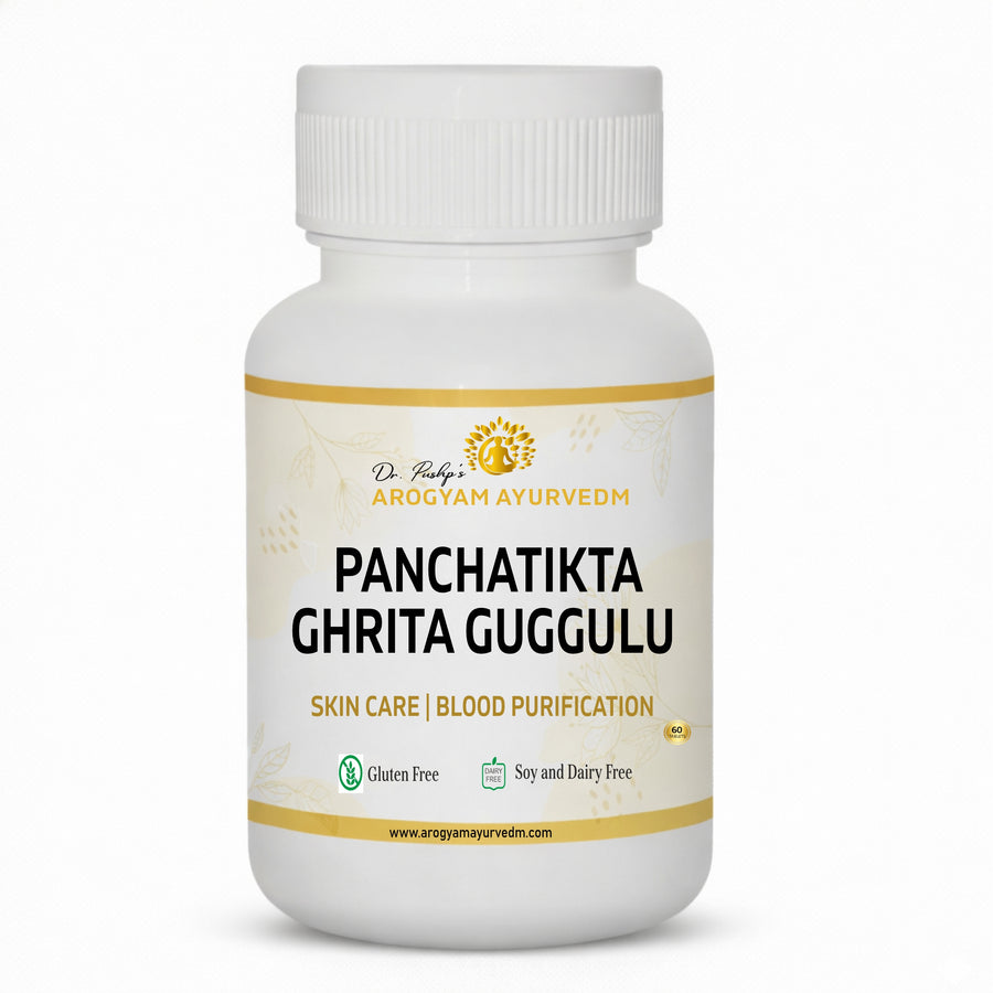 Panchatikta Ghrit Guggulu Capsules | Natural Skin Detox & Blood Cleansing Support Formula