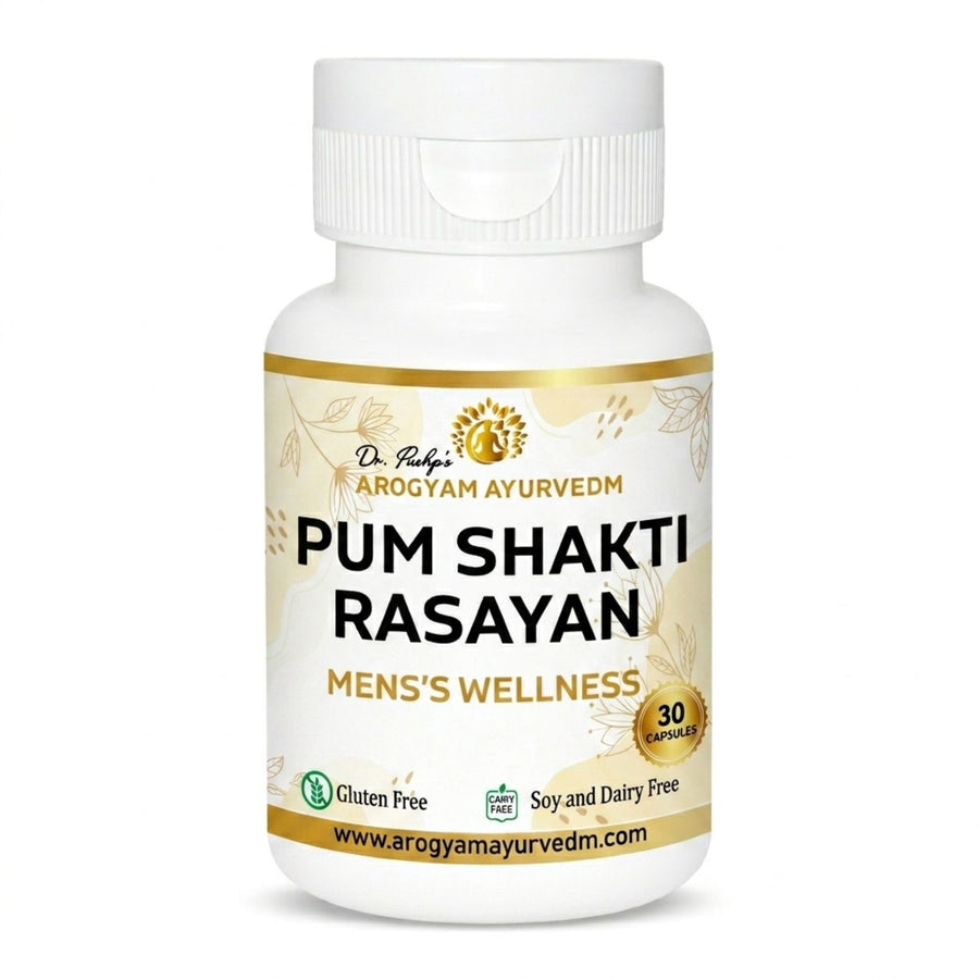 Dr. Pushp’s AROGYAM AYURVEDAM Pum Shakt Rasayan for Men’s Vitality & Sexual Wellness