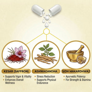 Dr. Pushp’s AROGYAM AYURVEDAM Pum Shakt Rasayan for Men’s Vitality & Sexual Wellness