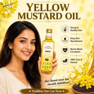 Wood Pressed Mustard Oil |  Dr. Pushp Arogyam Ayurvedm